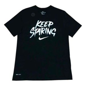 Nike KEEP STARING Printed Short Sleeve TEE Men Black CT6195-010
