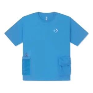 Converse Summer Drink Pocket T-Shirt Asia Sizing 'Blue' 10027225-A03
