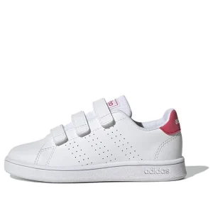 (PS) adidas Advantage Court Lifestyle Hook-and-Loop 'White Real Pink' GW6495