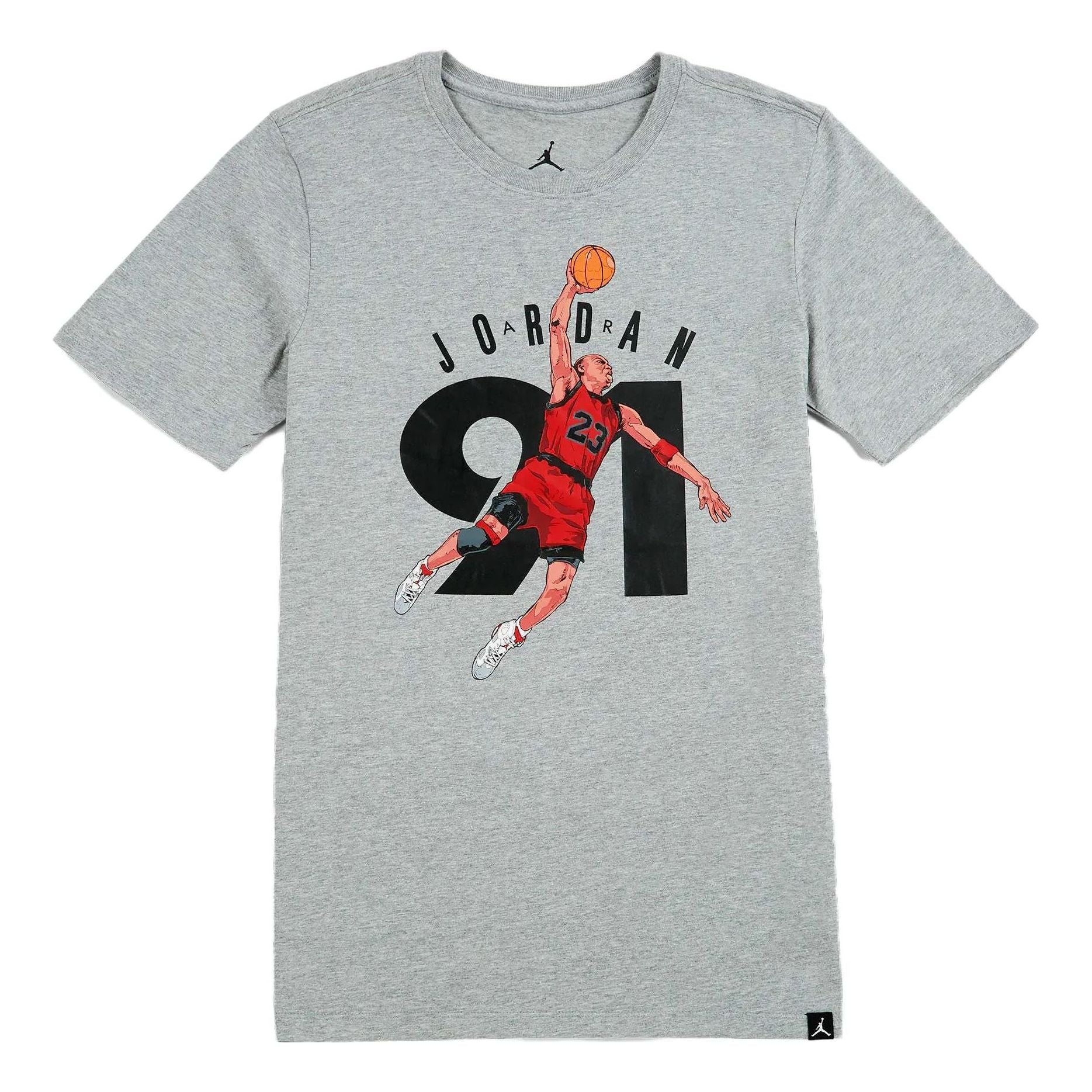 Air Jordan 6 Ninety One T-Shirt 'Grey' 833933-063