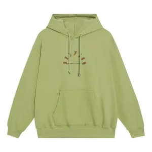 Li-Ning BadFive Cartoon Graphic Hoodie 'Moss Green' AWDT091-5