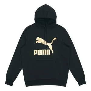 PUMA Classics Bronzing Logo Printing Sports Black 531370-56