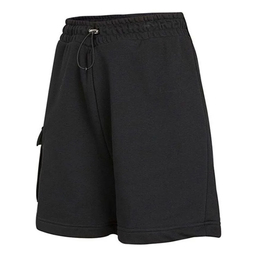 (WMNS) Nike Swsh Short Athleisure Casual Sports Breathable Drawstring Shorts Black DA3488-010