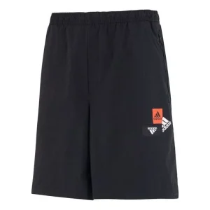 Men's adidas Mh Bp3 Wvsht Athleisure Casual Sports Solid Color Logo Shorts Black HM2972