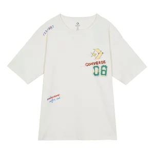 Converse Put-a-Smile-On-Your-Face Logo T-Shirt Asia Sizing 'White' 10024879-A01