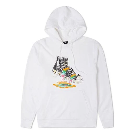 Converse Shoes Printing Fleece Lined White 10022937-A01