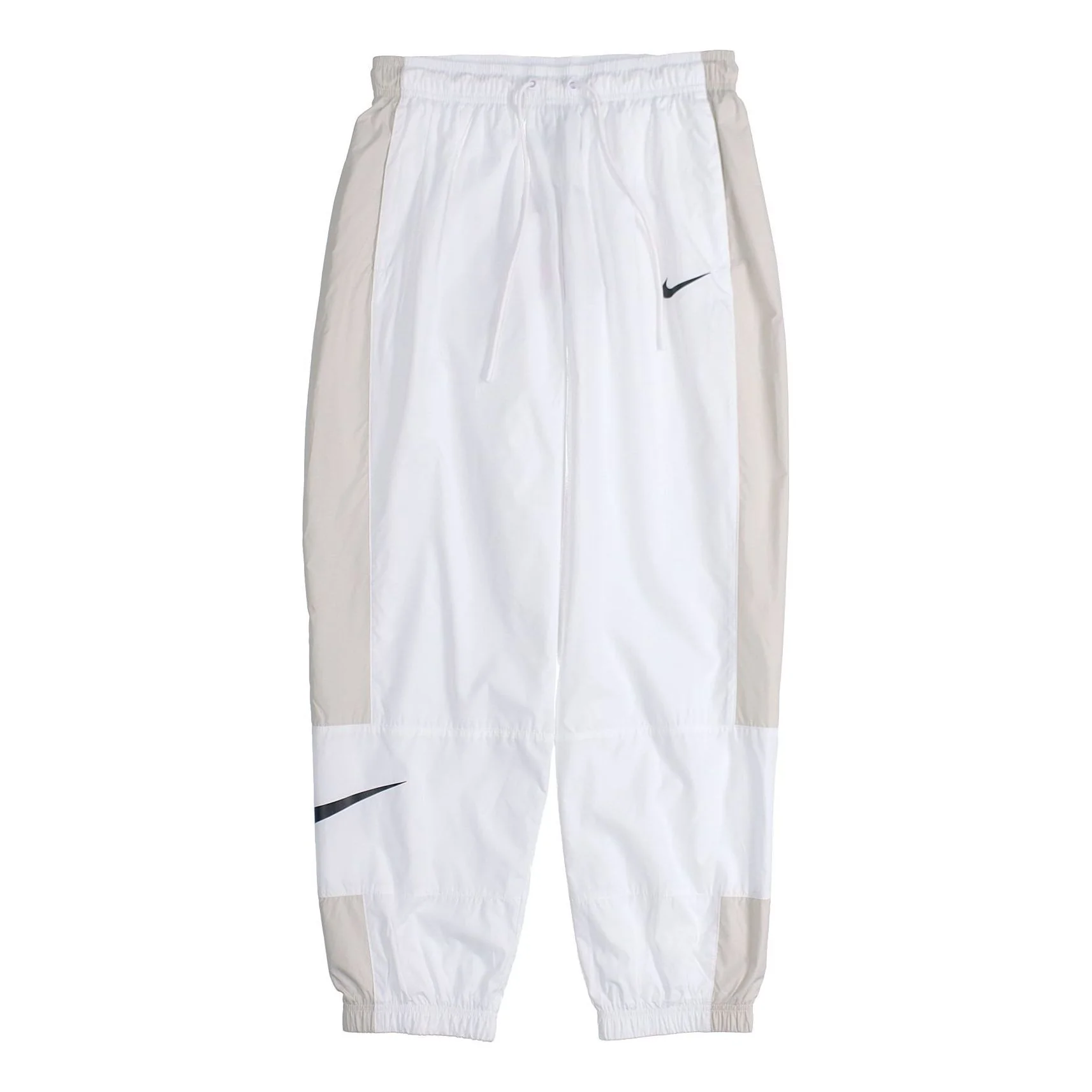 (WMNS) Nike Nsw Stmnt Wvns Pant Running Training Colorblock Knit Sports Pants/Trousers/Joggers Autumn White DC0041-100