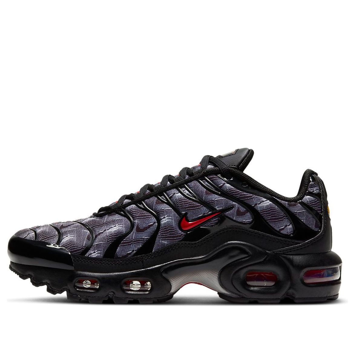 (GS) Nike Air Max Plus 'Black University Red' DJ4622-001