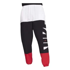 Nike Dri-fit Starting Five Basketball Sweatpants 'Black University Red' CW7351-100