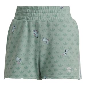 (WMNS) adidas x Disney Stitch Shorts Asia Sizing 'Green' HT3949