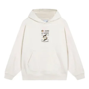 Li-Ning Logo Print Hoodie 'White' AWDT065-3