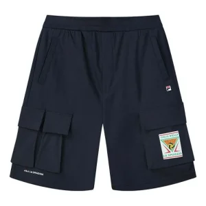 FILA Logo Letter Printing Pocket Short Pant Male Blue F11M128655F-NV