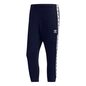 adidas originals Classic Logo Casual Sports Cropped Pants Navy Blue DX4229