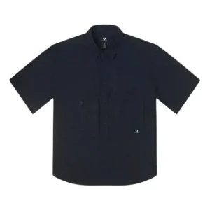 Converse Wordmark Utility Shirt Asia Sizing 'Black' 10026433-A01