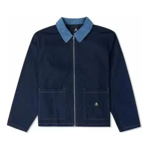 Converse Denim Shirt Jacket Asia Sizing 'Night Indigo' 10024867-A01