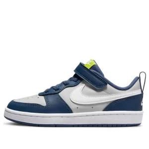 (PS) Nike Court Borough Low 2 'Grey Fog Mystic Navy' BQ5451-016