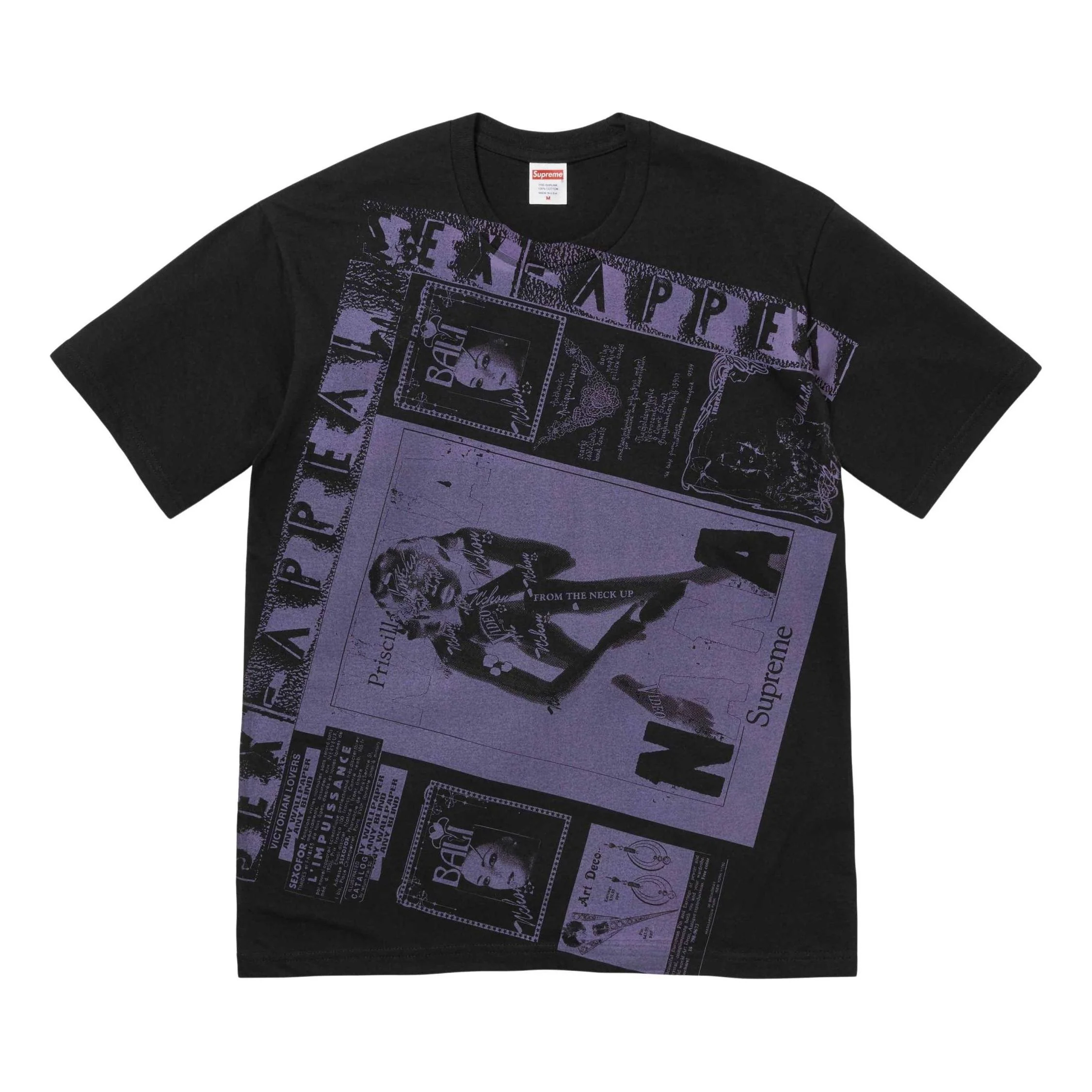 Supreme Collage T-Shirt 'Black Purple' SUP-SS24-156