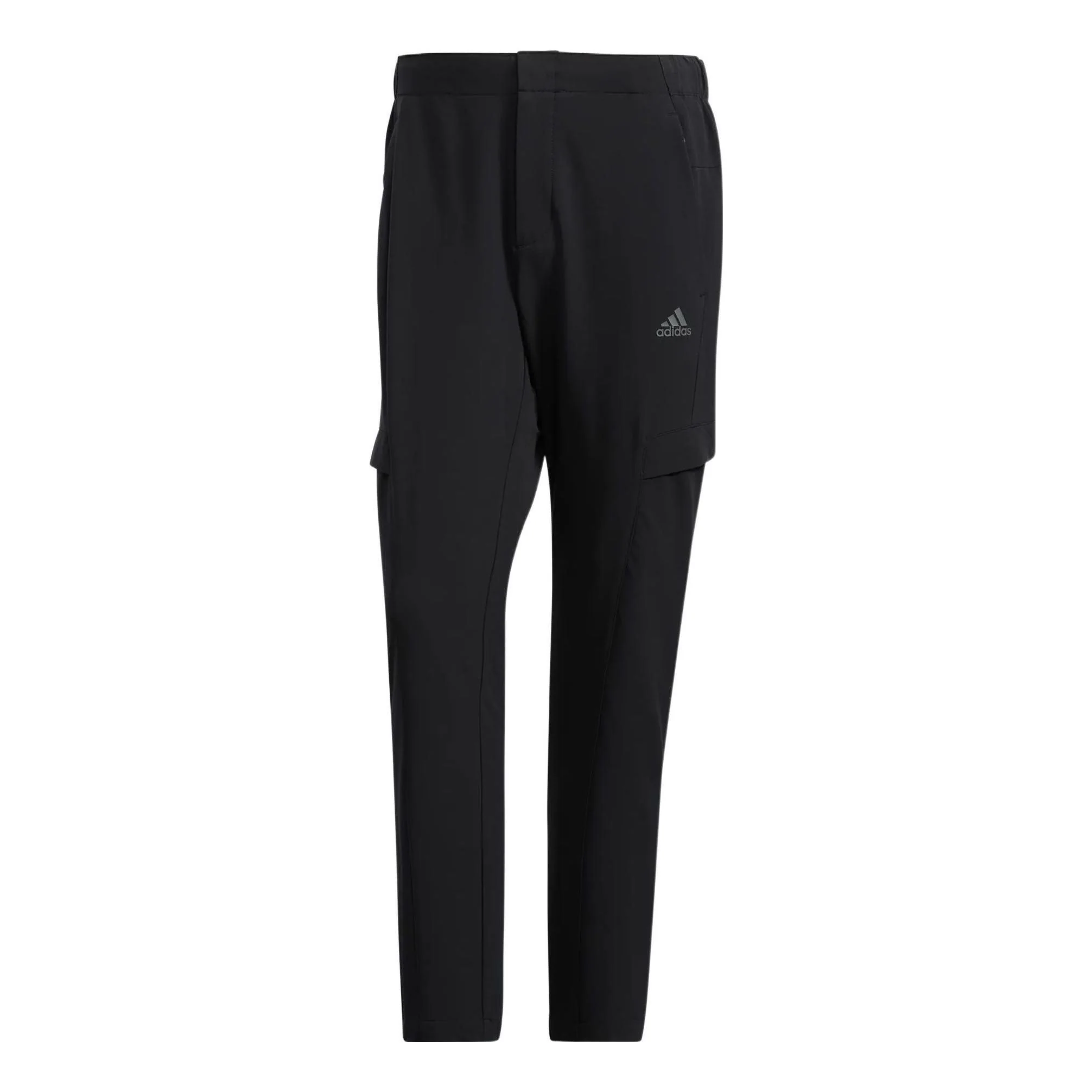 Men's adidas Solid Color Logo Printing Straight Sports Pants/Trousers/Joggers Black HE7379