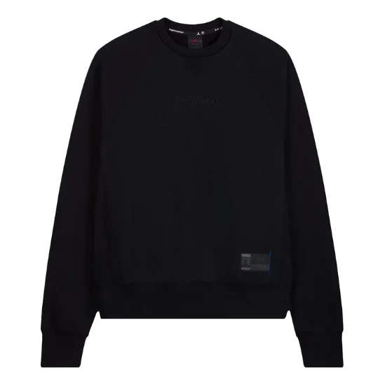 Air Jordan x Fragment Crewneck Sweatshirt 'Black Reflective Silver' DA2989-010