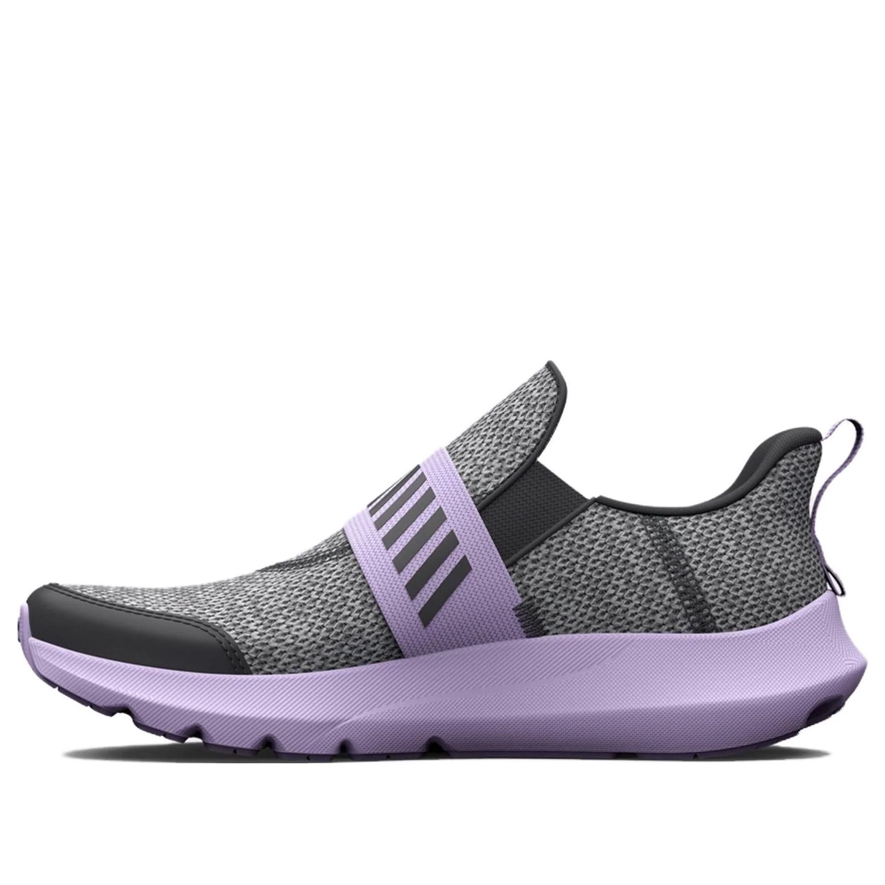 (PS) Under Armour Surge 3 Slip 'Jet Grey Nebula Purple' 3026532-101
