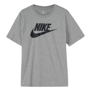 Nike Sportswear Alphabet Logo Printing Round Neck Short Sleeve Gray BV0629-063