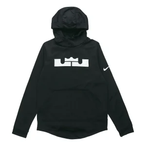 Nike LeBron James Basketball Fleece Lined hooded Pullover Sports Black AQ8318-010