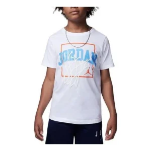 (PS) Air Jordan Ksa Shoe School Graphic T-Shirt 'White' FB1617-100