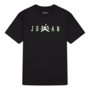 Air Jordan DNA Printing Alphabet Large Logo Short Sleeve Black DQ5884-010