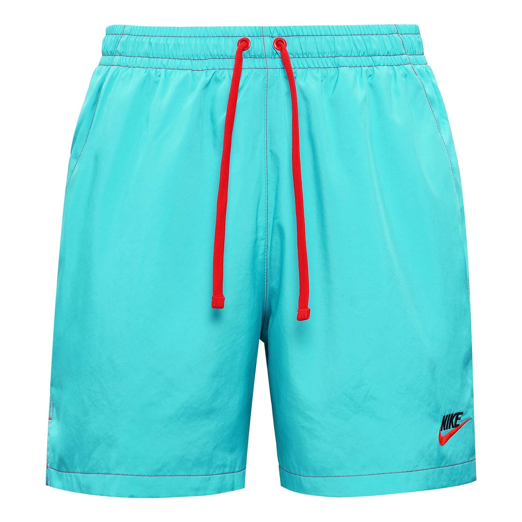 Nike Logo Embroidered Training Sports Woven Shorts Blue AR2383-447