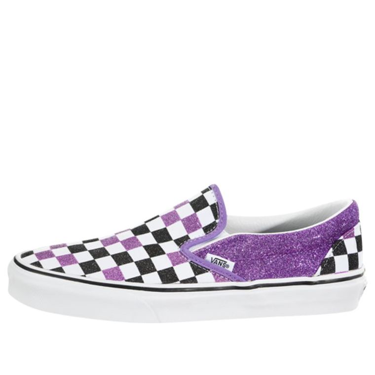 Vans Slip-On 'Glitter Checkerboard Fairy Wren' VN0A4BV3V8Y