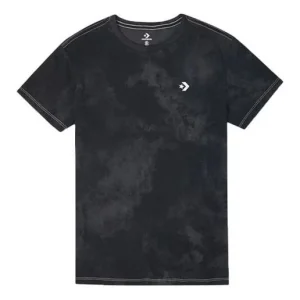 (WMNS) Converse Washed Retro Casual Short Sleeve Black 10021466-A01