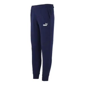 PUMA Ess Logo Pants Fl Cl Pants 'Navy' 846385-06