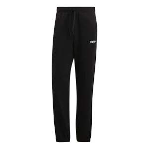 adidas Loose Knit Breathable Stripe Casual Sports Pants Black EI4898