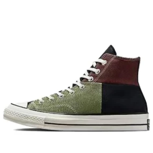 Chuck 70 Hi 'Crafted Patchwork - Trolled Green Earth Brown' A04509C