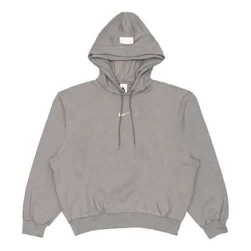 Men's Nike x Fear of God Crossover Fleece Stay Warm Gray Pullover AR0634-003