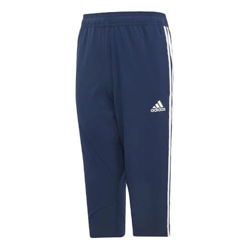 (GS) adidas YB Training 3-Stripes 3/4 Pants 'Blue' DV1419