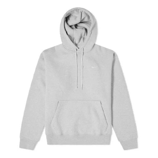 Nike Logo Solid Color Pullover Long Sleeves hooded Sports Gray CV0552-050