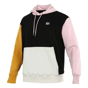 PUMA Sports Colorblock hooded Casual Pullover Black 533040-51