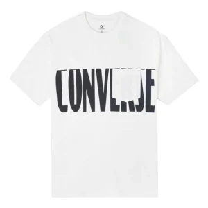 Converse Wordmark Logo Pocket T-Shirt Asia Sizing 'White' 10021505-A03