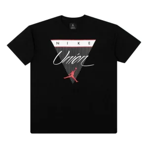 Air Jordan x Union NRG Vault Flight Triangle Tee 'Black' BV1331-010