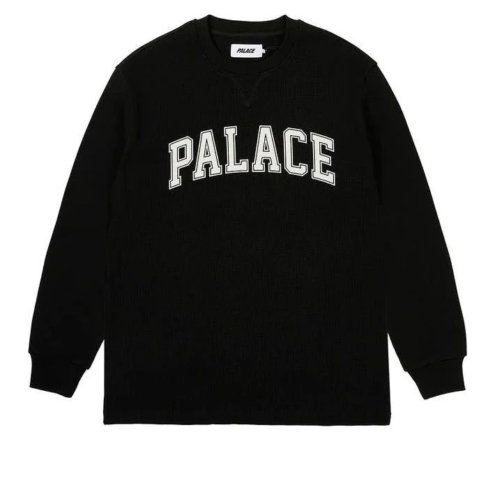 Palace Waffle Long-Sleeve T-shirt 'Black' P26ES025