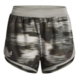 (WMNS) Under Armour Fly-By 2.0 Printed Shorts 'Grey' 1350198-502