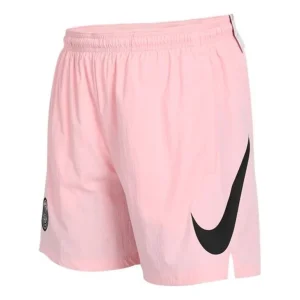 Nike Paris Saint-Germain Contrasting Colors Logo Printing Sports Shorts Pink CW0792-658