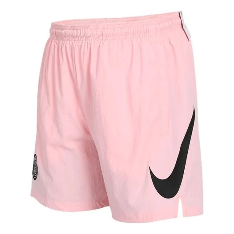 Nike Paris Saint-Germain Contrasting Colors Logo Printing Sports Shorts Pink CW0792-658