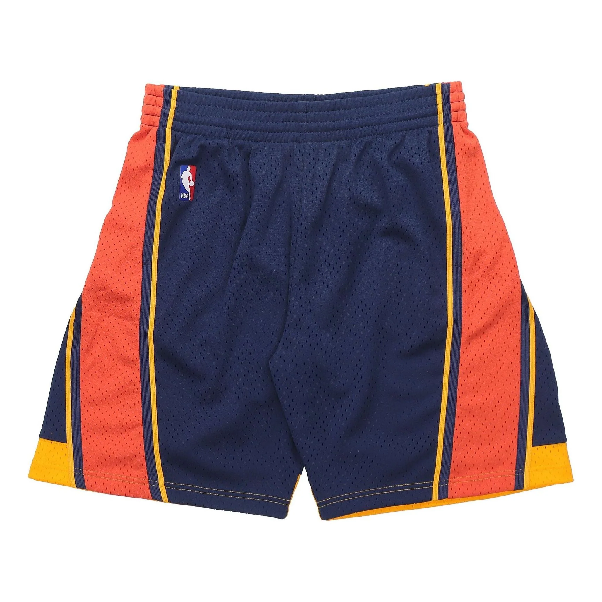 Mitchell & Ness NBA Swingman Shorts Golden State Warriors Road 2009-10 'Navy Orange' SMSHGS18232-GSWNAVY09