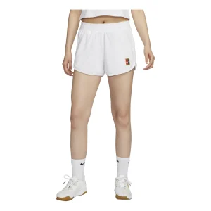 (WMNS) NikeCourt Heritage Mid-Rise French Terry Tennis Shorts Asia Sizing 'White' FQ2283-100