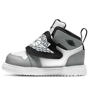 (TD) Air Jordan 1 Sky logo 'White Black Grey' BQ7196-102