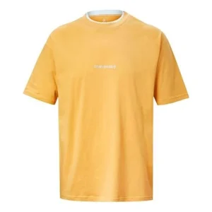 Converse Chuck Taylor All Star Casual Round Neck Short Sleeve 'Yellow' 10019592-227