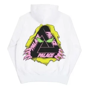 PALACE Halloween Triangle Logo Sweater Unisex White P19HD045