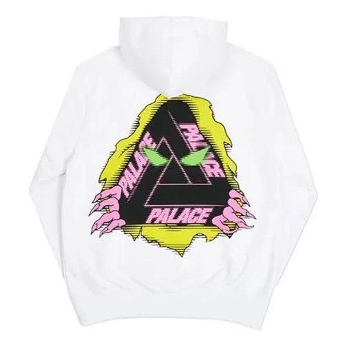 PALACE Halloween Triangle Logo Sweater Unisex White P19HD045